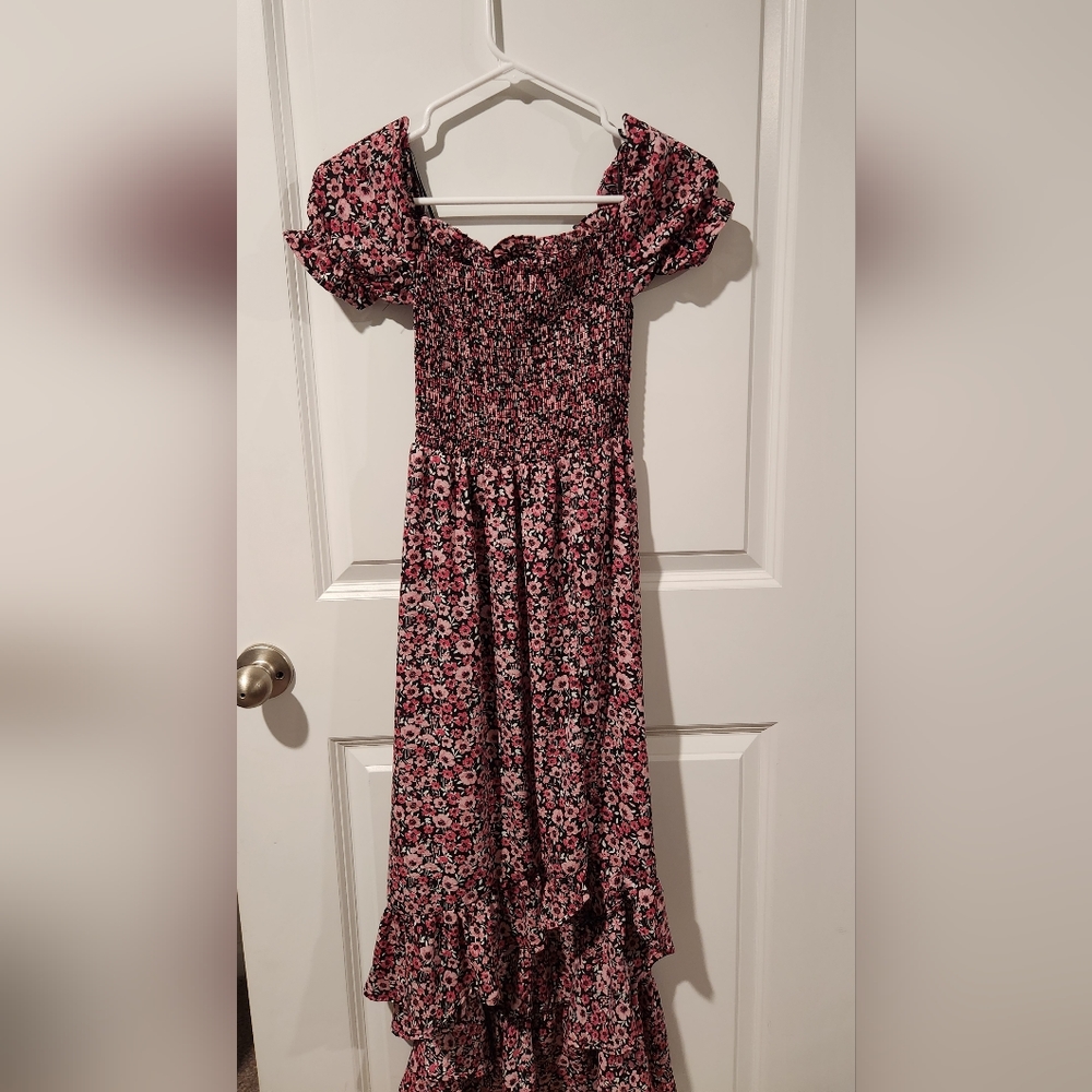 Pink floral dress by 'mi ami'